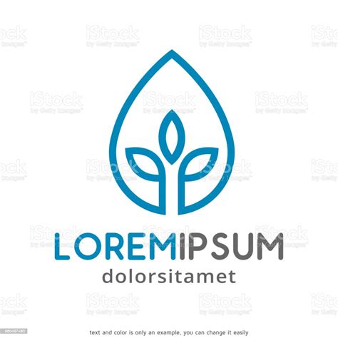 Water Plant Symbool Template Design Vector Embleem Design Concept