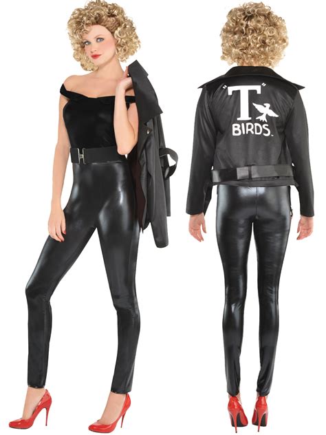 Adults Grease Lightning Sandy Fancy Dress S Grease Film Costume S
