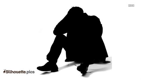 Man Sitting Silhouette Images