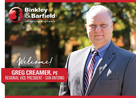 Welcome Greg Creamer Pe — Binkley And Barfield Dccm