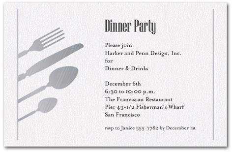 In appreciation of another successful year, (company) invites you for dinner, drinks, and holiday cheer. Birthday Dinner Party Invitation Wording | Dolanpedia