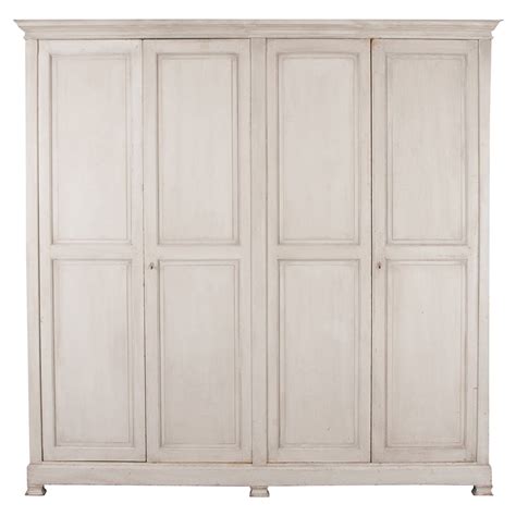 Fine 19th Century Swedish Paint Decorated Neoclassic Wardrobe For Sale