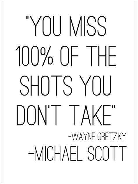 Michael Scott Inspirational Quote Art Print By Huntday Redbubble