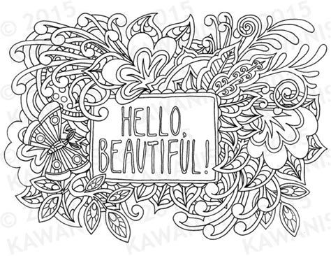 When your consent is required, you can accept, refuse or personalise your choices. hello beautiful adult coloring page gift wall art ...