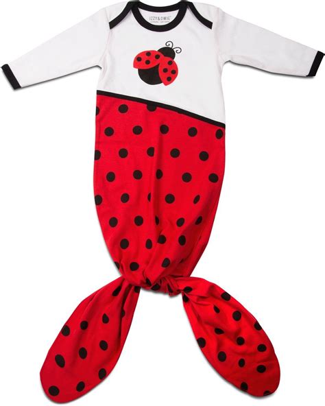 Red And Black Ladybug Knotted Baby Onesie Baby Shower Shirts Black