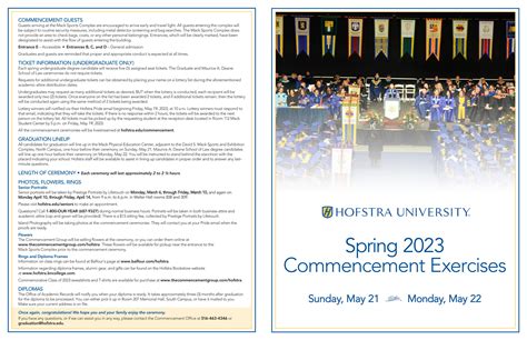 Spring 2023 Commencement Exercises Hofstra University By Hofstra University Issuu