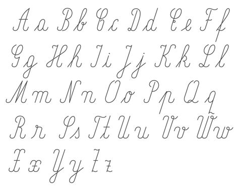 Alfabeto Escrito A Mano Con Letras Grandes Y Pequeñas 1632422 Vector