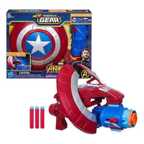 Marvel Avengers Infinity War Nerf Captain America Assembler Gear Toys