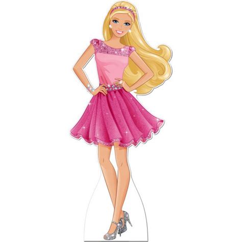 Discontinued Barbie Pink Ruffles Cardboard Cutout Standee