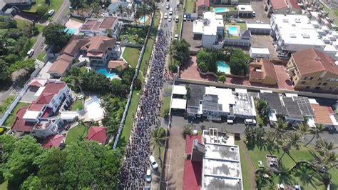 Aerial Footage Of The Ballito Savesa Demonstration Youtube