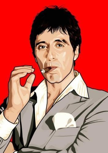 Scarface Al Pacino Tony Montana Pop Art Print Photo Picture Poster A3
