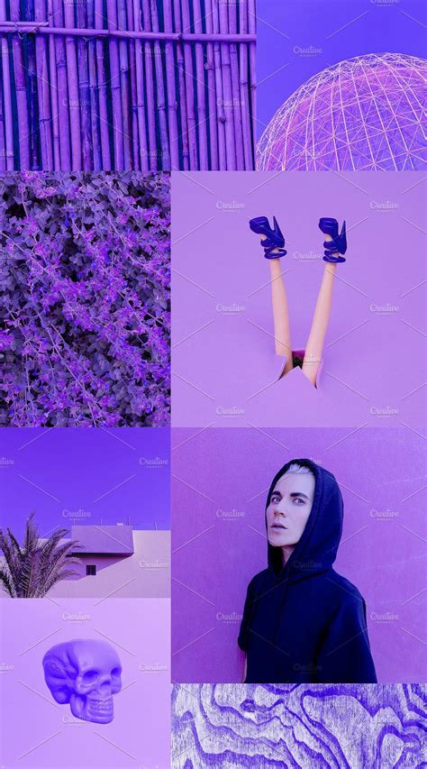 Fashion Aesthetic Moodboard Purple By Porechenskaya On Creativemarket