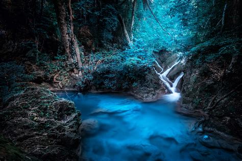 Forest Dreamy Waterfall 4k Hd Nature 4k Wallpapers Images