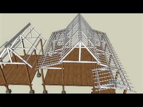 Ruang utama dalam rumah melayu tradisional. Senibina rumah melayu tradisional (construction animation ...