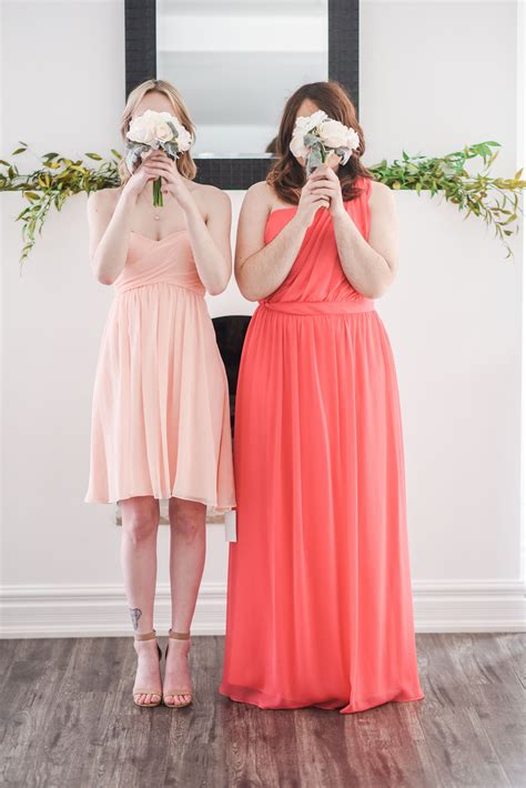 Pink And Coral Bridesmaid Dresses These Bridesmaid Dresses Are