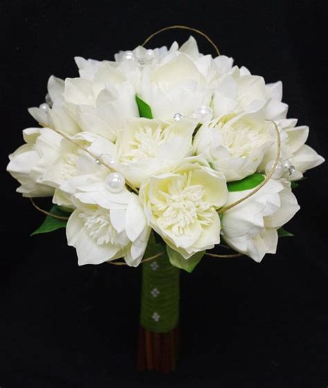 Keep your artificial wedding flowers. Wedding Natural Touch Ivory Lotus Peony Silk Flower Bride ...