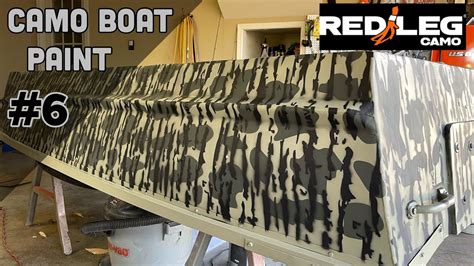 Camo Painting A Jon Boat Redleg Havoc Timber Stencils Youtube