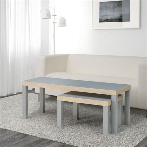 The grey used is french pavilion by valspar uk. IKEA LACK Gray Nesting tables, set of 2 in 2020 | Nesting ...