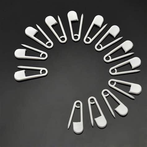 200 Pcs White Plastic Safety Pins Mini Safety Pins Small Sewing Pins