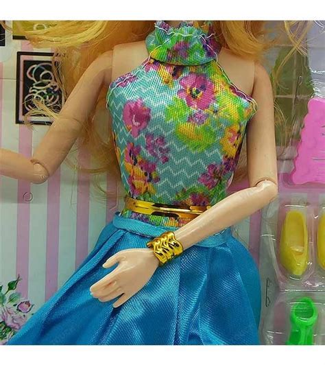 Buy Girl Angela Stylish Barbie Doll Blue Online