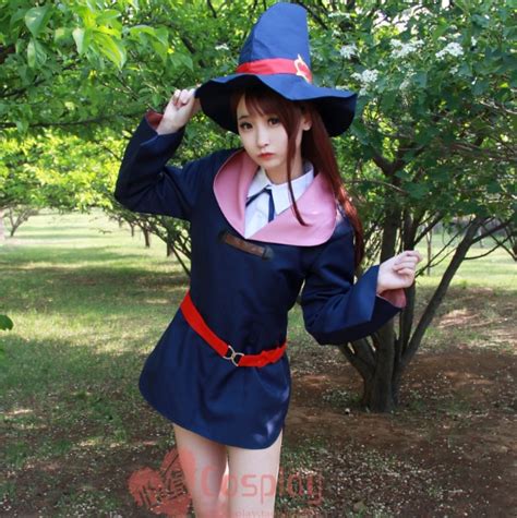 Little Witch Academia Kagari Atsuko Anime Cosplay Costume Dress Uniform