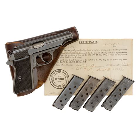 Walther Pp Sa Nsdap Marked Pistol Wholster Auctions And Price Archive