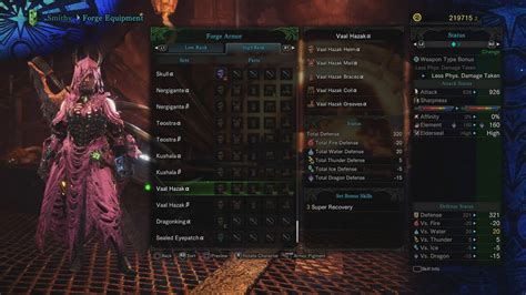 Vaal Hazak Guide Monster Weakness Carves Rewards Armor Sets
