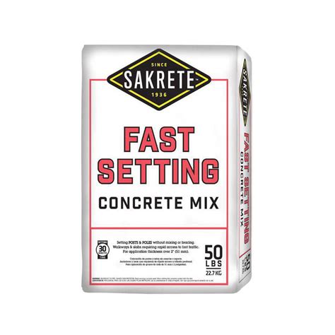 Sakrete 65305535 50 Pould Gray Fast Set Concrete Mix At Sutherlands