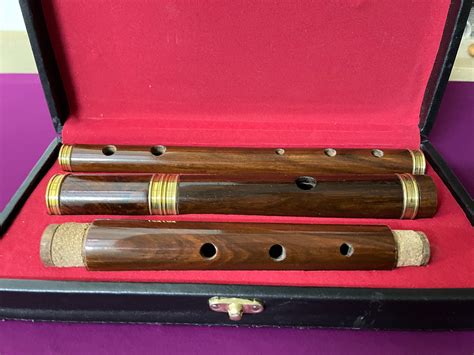 Irish Handmade Rosewood Wooden Flute D With Wooden Etsy Uk