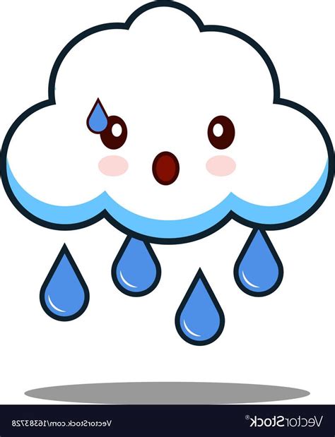 Hd Cartoon Rain Cloud Clip Art Vector Design Free Vector