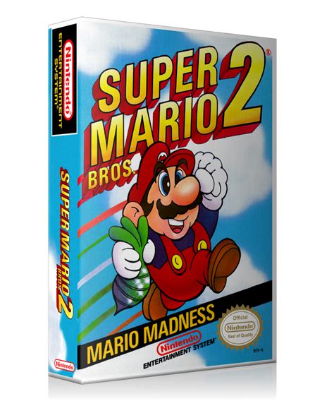 Nes Super Mario Bros 2 Retail Game Cover To Fit A Ugc Style Replacemen