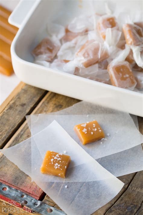 Bourbon Salted Caramel Candy Recipe A Spicy Perspective