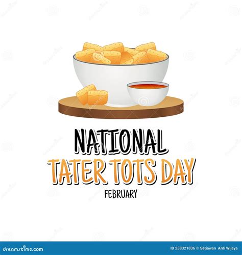 Vector Graphic Of National Tater Tots Day Stock Vector Illustration