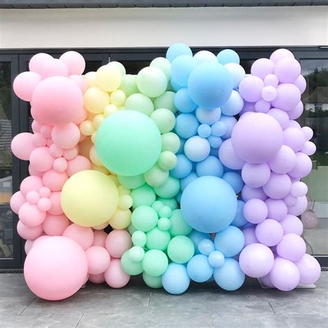 Pastel Balloon Wall Balloon Wall Balloon Decorations Party Birthday