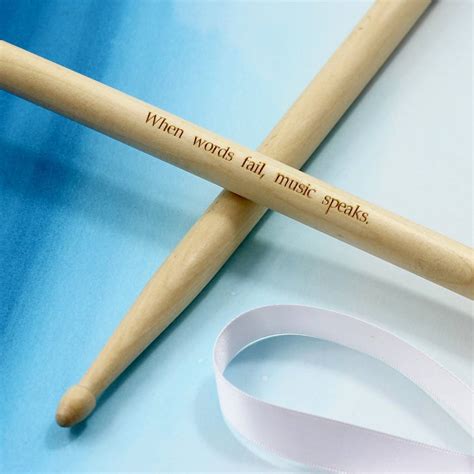 Personalised Drum Sticks By Be Ecycle