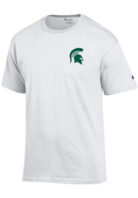 Champion Michigan State Spartans White Spartan Logo Short Sleeve T