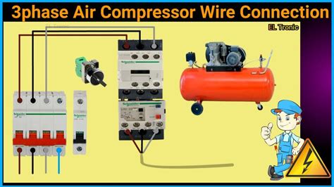 3phase Air Compressor Wire Connection How To Wire 3 Phase Air