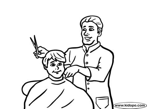Browse through countless haircuts, hair styles, professional hair colours and effects to find the one your dreams. Barber coloring page