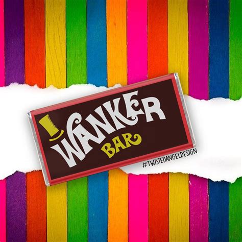 Wanker Funny Rude Chocolate Bar Wrapper T Idea Etsy