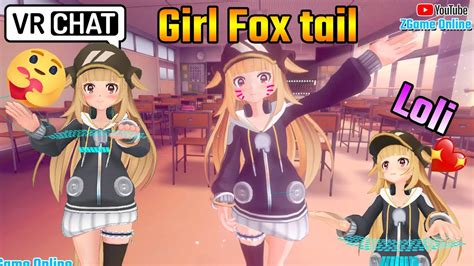 Girl Fox Tail Edition Avatars For Vrchat Virtual Droid 2 Skin