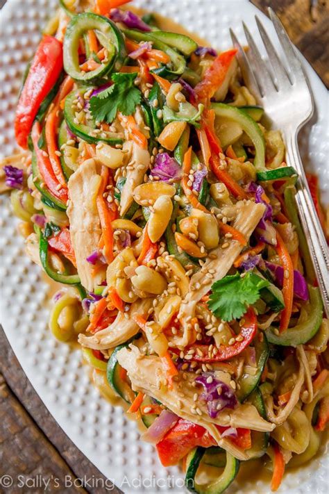 Maybe you would like to learn more about one of these? Easy Healthy Dinner: Peanut Chicken Zucchini Noodles ...
