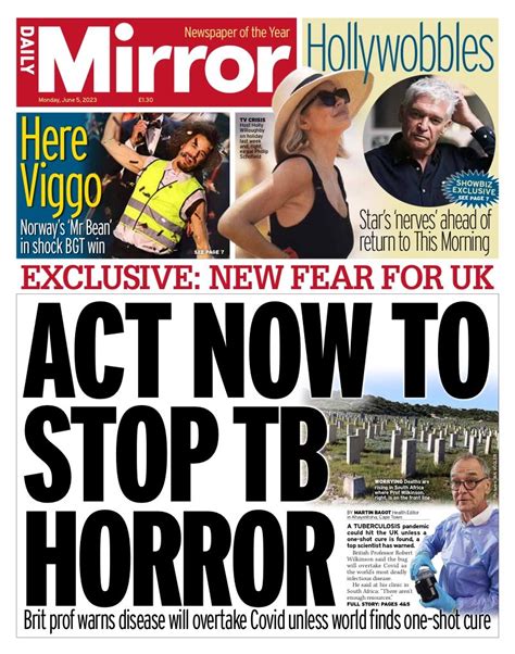 Daily Mirror Front Page Th Of June Tomorrow S Papers Today