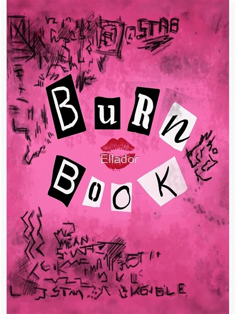 Cahier à Spirale The Burn Book Par Ellador Redbubble