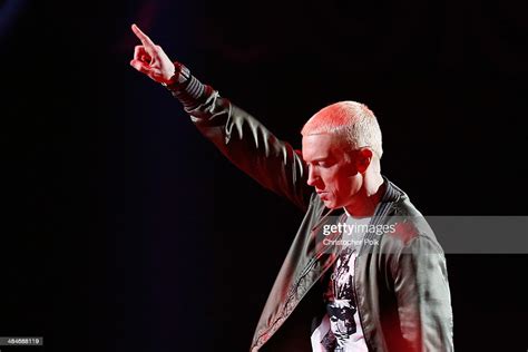 Recording Artist Eminem Performs Onstage At The 2014 Mtv Movie Awards