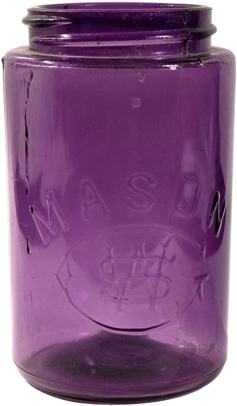 Purple Antique Mason Jar Purple Love All Things Purple Purple Glass Purple Rain Shades Of