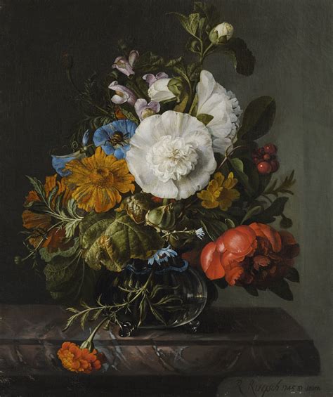 Rachel Ruysch The Hague 1664 1750 Amsterdam Still Life Of Flowers In