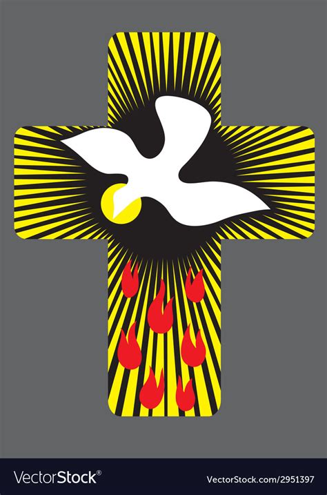 Cross With Holy Spirit Royalty Free Vector Image
