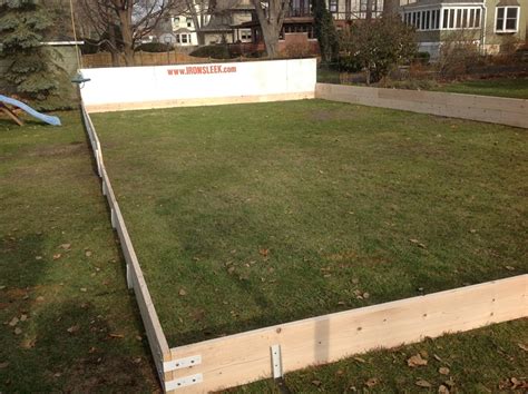 The xtraice home synthetic ice rink is truly a diy installation. Homemade Hockey Rink Boards - Homemade Ftempo