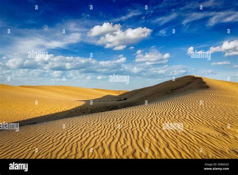 Sam Sand Dunes In Thar Desert Rajasthan India Stock Photo Alamy