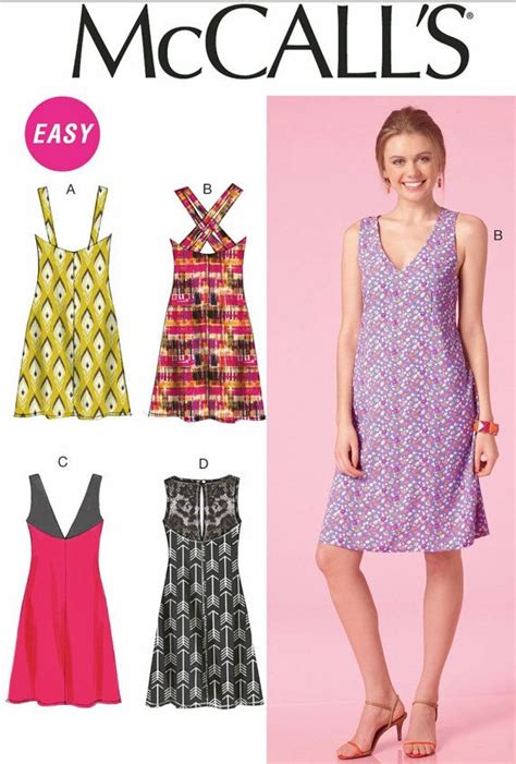 Pullover Sundress Pattern Easy Summer Dress Pattern Etsy Dress Sewing Patterns Sundress